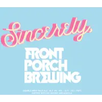Front Porch Brewing Sincerely,