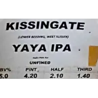 Kissingate Brewery Yaya IPA
