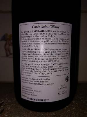 Rubin77's photo of Cuvée Saint-Gilloise (Champions) (2017)