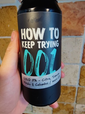 AndySnow's photo of How To Keep Trying #001 Cold IPA