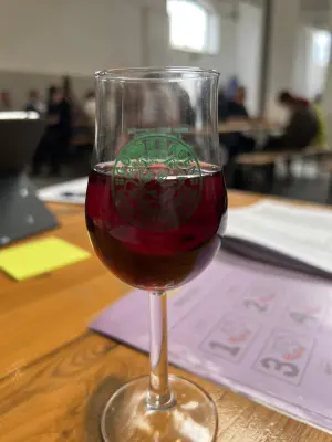 Grumbo's photo of Lambic Infused with Barbera Grape