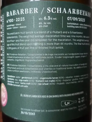 Rubin77's photo of Rabarber / Schaarbeekse (Season 22|23) Blend No. 100