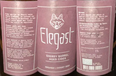 Dorain's photo of Sherry Barrel Aged Cider Oogst 2021