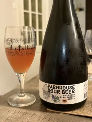 jimgreen's photo of Farmhouse Sour Beer With Blaufrankish Grapes