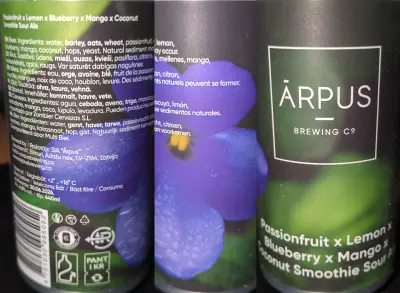 Dorain's photo of Passionfruit x Lemon x Blueberry x Mango x Coconut Smoothie Sour Ale