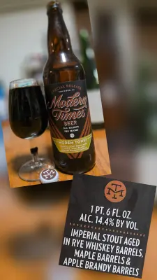 BeerPlace's photo of Modem Tones - Triple Aged in Maple, Apple Brandy & Rye Whiskey Barrels
