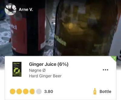 IpaPils's photo of Ginger Juice (6%)
