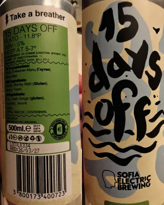 Basementonline's photo of 15 Days Off