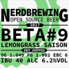 Nerdbrewing Beta #09 Lemongrass Saison