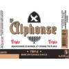 Brasserie St-Alphonse Triple (capsule blanche)