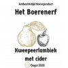 Het Boerenerf Kweepeerlambiek met Cider (Oogst 2020)
