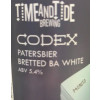 Time and Tide Brewing Codex - Patersbier Bretted BA White