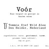 Tommie Sjef Wild Ales Voór