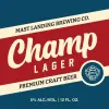 Mast Landing Brewing Company Champ Lager